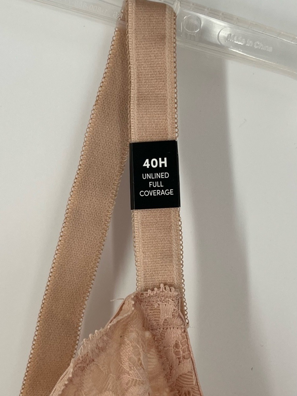 torrid Lace Underwire Unlined Full Coverage Bra in nude 40H NWT - Picture 5 of 6